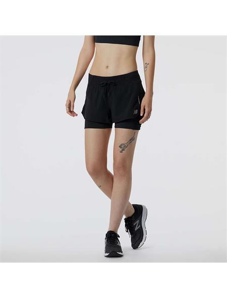 New Balance Womens Impact Run 2in1 Shorts